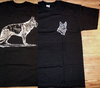 T-Shirt Seibdruck Grösse M schwarz,  Schäferhund Twilight
